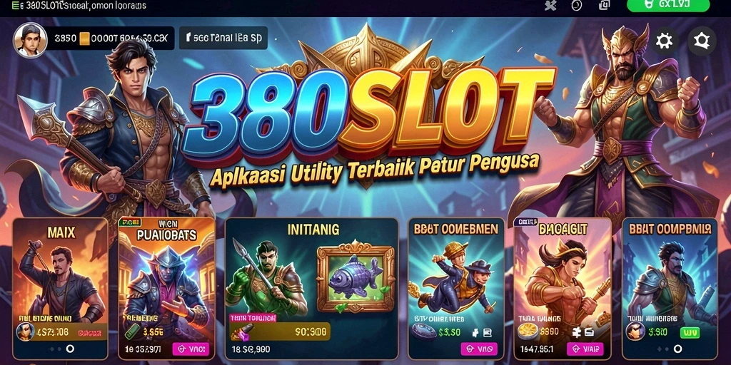Tampilan antarmuka aplikasi 380SLOT yang sederhana dan fungsional.
