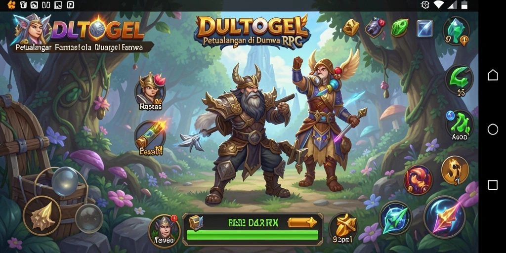 Screenshot gameplay DULTOGEL menampilkan aksi petualangan RPG yang seru.