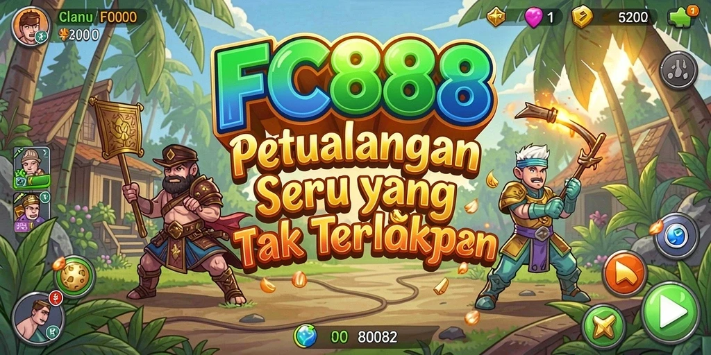 Screenshot gameplay FC888 menampilkan karakter dalam petualangan seru.