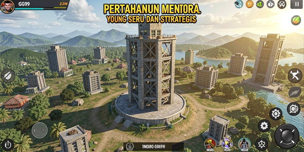 Gameplay GG99 yang menegangkan dalam strategi Tower Defense.